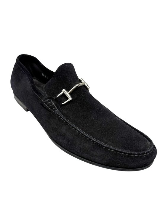 To Boot New York 2804 Black Suede Horsebit Made Italy Dress Loafer main image 6